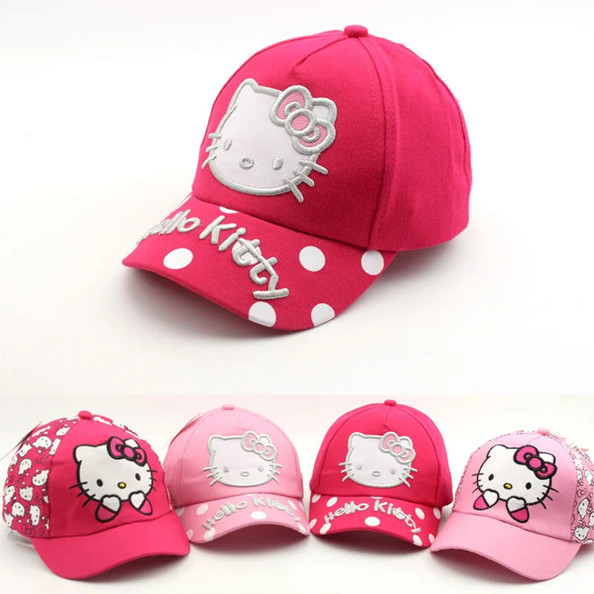 Boné Feminino Infantil Para Meninas de 2-8 anos