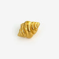 Anel Aberto Croissant e Concha com Banho Ouro 18K