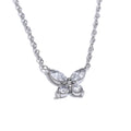 Colar Feminino Gota com Zircônia em Aço Inoxidável 11 Prata