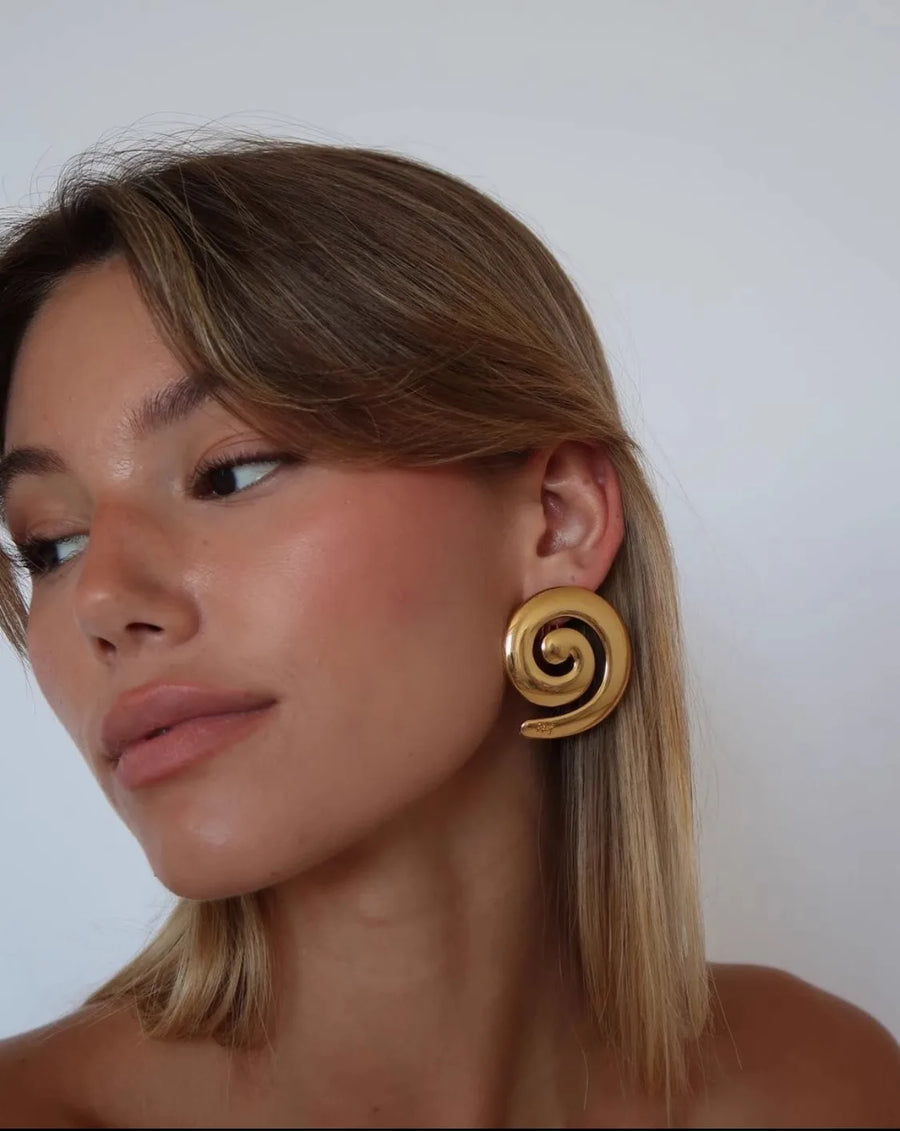 Brinco de Pino Espiral em Aço Inoxidável