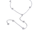 Yhpup Minimalist 316L Stainless Steel Heart Love Chain Long Drop Necklace Summer Holiday Beach Wear Charm Jewelry YH3612A Platinum