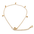 Colar Feminino Gota em Aço Inoxidável 3 Tornozeleira Ouro