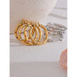 Brinco de Argola 32 mm com Zircônias Coloridas