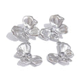 Brinco Pendente Flor com Laço e Zircônia