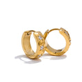 Brinco de Argola Estrela com Zircônia 16 mm
