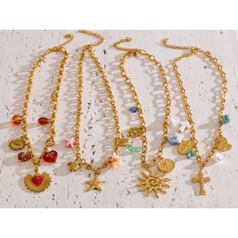Colar Feminino Gota em Aço Inoxidável 6