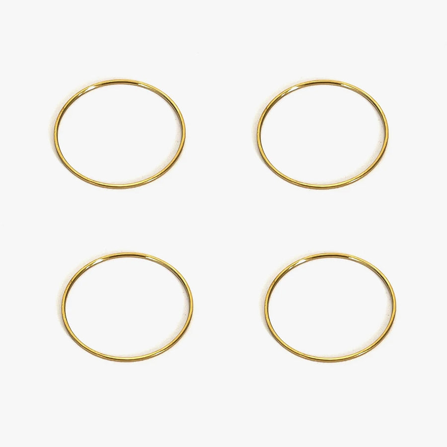 Anel Ultrafino 0,5 mm com Banho Ouro 18K