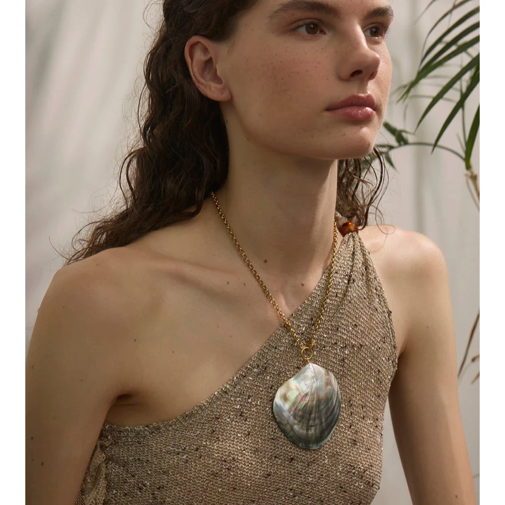 Colar Feminino Gota com Pérola em Aço Inoxidável 4
