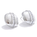 Yhpup High Quality Zirconia Square Striped Stud Earrings 16K Golden Plated Stainless Steel Delicate Daily Jewelry 2025
