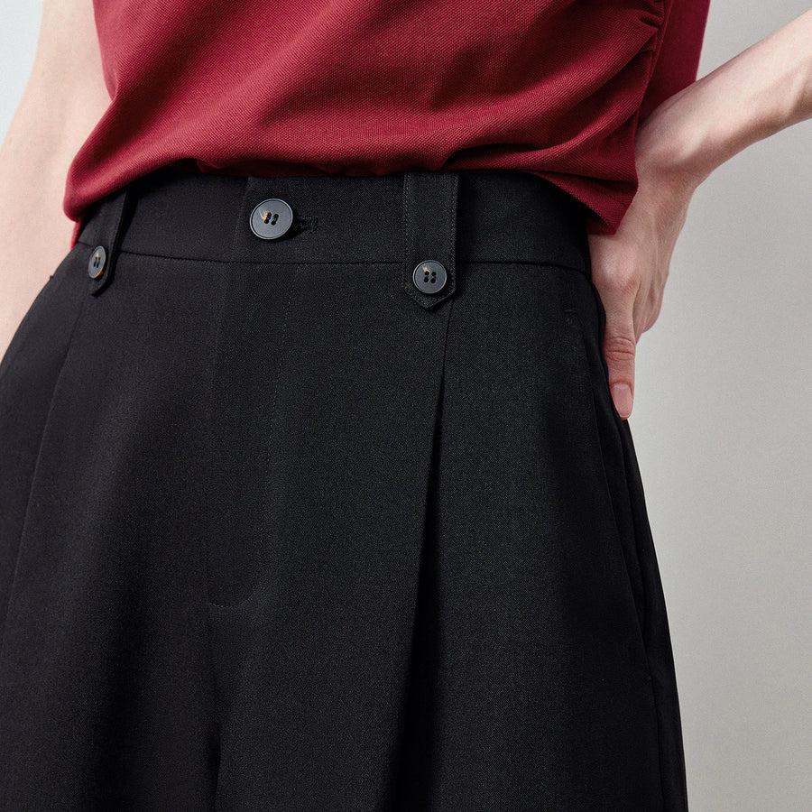 Shorts Alfaiataria Feminino com Cós Elástico