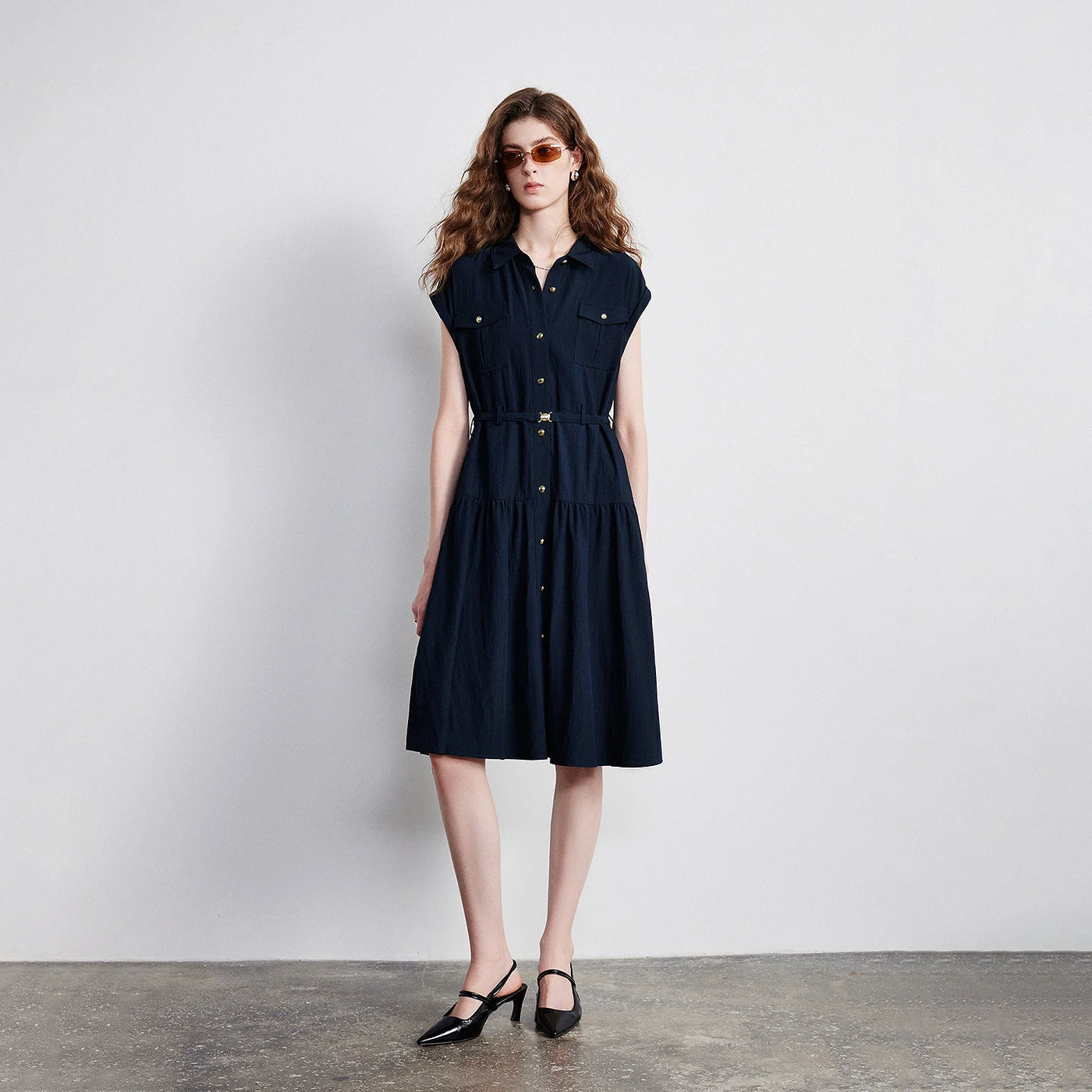 Vestido Polo Curto em Algodão
