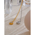 Colar Feminino Gota com Zircônia em Aço Inoxidável 6