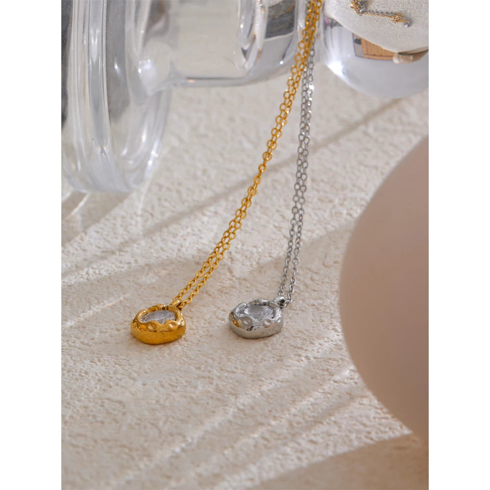 Colar Feminino Gota com Zircônia em Aço Inoxidável 6