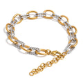 Yhpup Stainless Steel Metal Handmade Chain Statement Necklace Bracelet 2026 PVD Plated Waterproof Popular Statement Jewelry YH2800A Bracelet