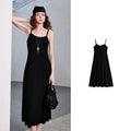 Vestido Longo de Malha com Modelagem Ajustada Black
