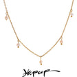 Colar Feminino Gota com Pérola em Aço Inoxidável 16