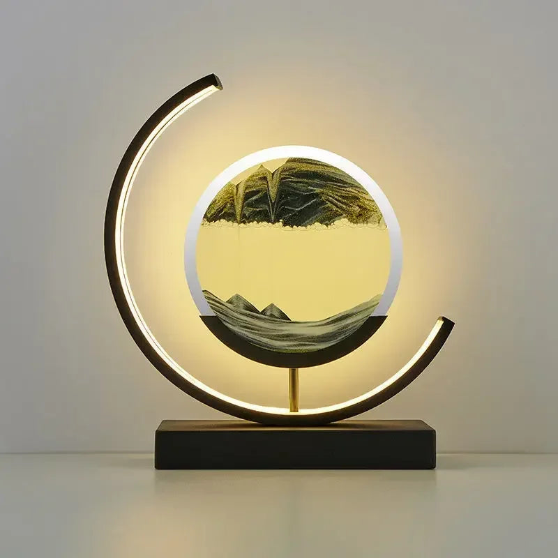 Luminária Home Art Decorativa LED Mountains Preto | Delamantina