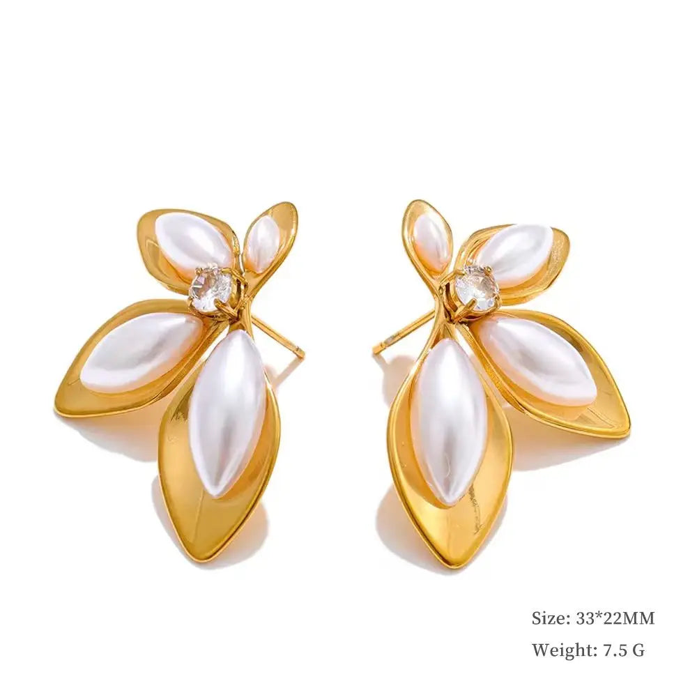 Brinco Flor de Folhas