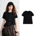 Black-Round Neck