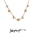 Colar Feminino Coração com Zircônia em Aço Inoxidável