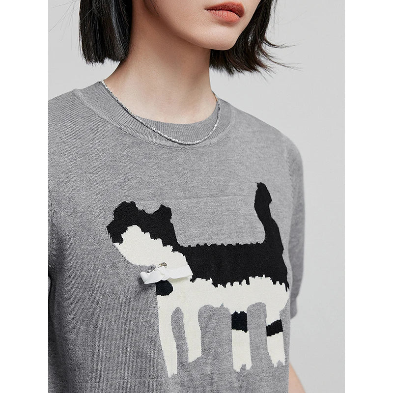 Blusa Feminina de Tricô Leve para Verão