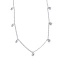 Colar Feminino Gota em Aço Inoxidável 3 Colar Prata