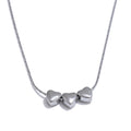 Yhpup 316L Stainless Steel Smooth Metal Heart Love Pendant Necklace Waterproof Attractive Collar Jewelry Accessories YH4819A Steel
