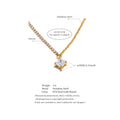 Colar Feminino Quadrado com Zircônia em Aço 316L