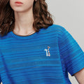 Blusa de Tricô Leve Manga Curta para o Verão