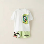 Conjunto Masculino Premium Infantil Mickey Mouse Camisa + Short