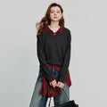 Blusa de Tricô com Liocel e Efeito Camisaria