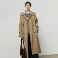 Trench Coat Feminino Midi com Abotoamento Duplo
