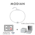 MODIAN D Color Moissanite Bracelet 925 Sterling Silver Classic Minimalist Daily Link Chain Bracelet For Women Fine Jewelry MSB0122