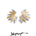 Yhpup Distinctive Smooth Stainless Steel Metal Geometric Stud Earrings 18K PVD Plated Popular Jewelry Wholesales Accessories