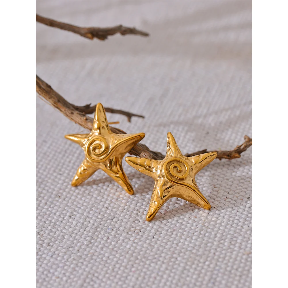 Brinco Feminino Estrela Aço Inoxidável