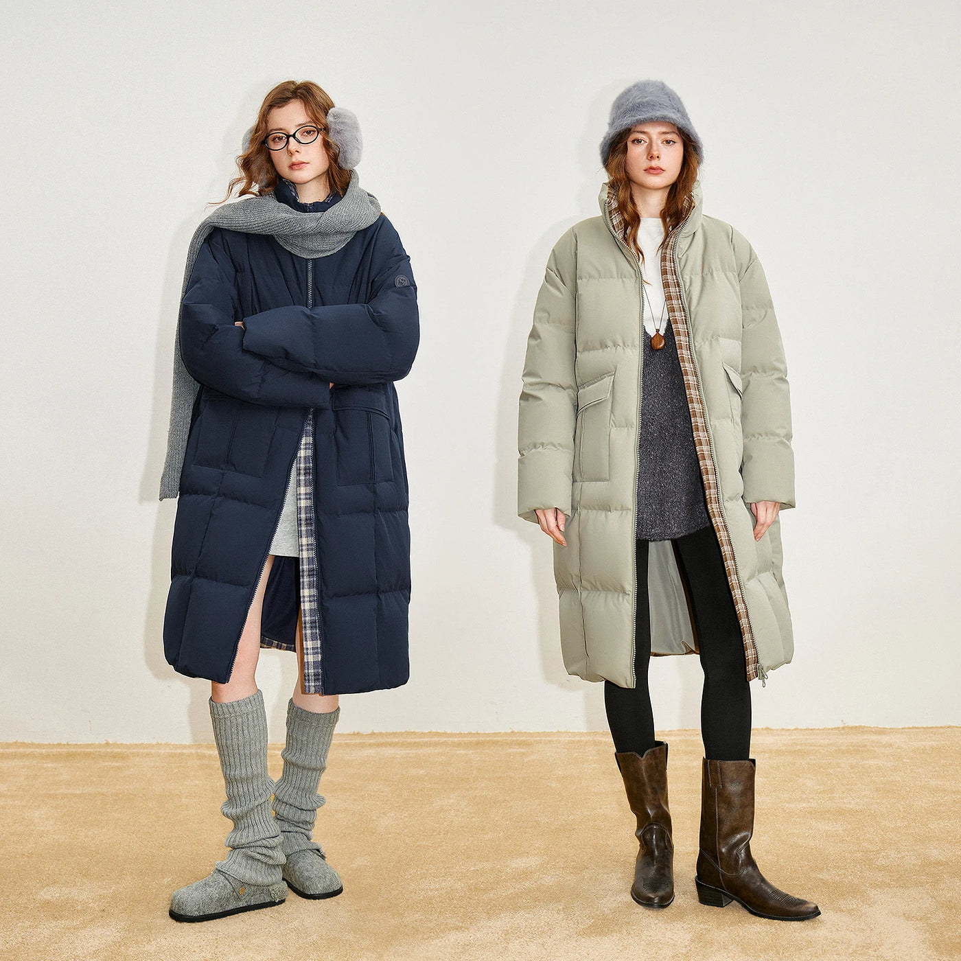 Casaco Puffer Feminino Longo 90% Plumas Extra Quente