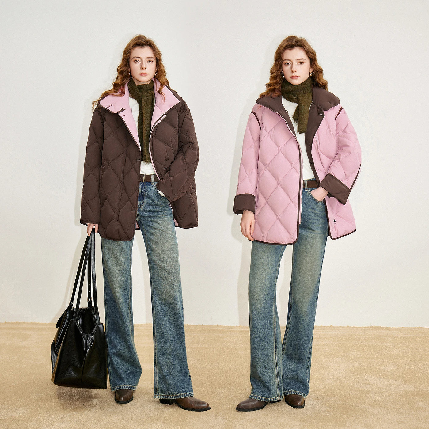 Casaco Puffer Feminino Longo 90% Plumas Matelassê
