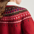 Suéter Jacquard Fair Isle com Toque Peluciado