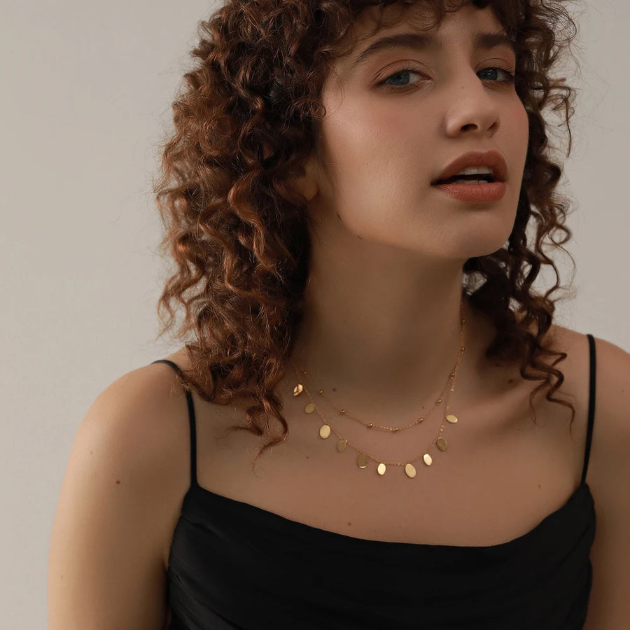 Colar Feminino Redondo em Aço Inoxidável 2