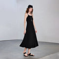 Vestido Longo de Malha com Modelagem Ajustada