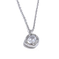 Colar Feminino Gota com Zircônia em Aço Inoxidável 6 Prata