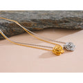 Colar Feminino Flor em Aço Inoxidável 3