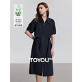Vestido Chemise Midi Solto de Liocel