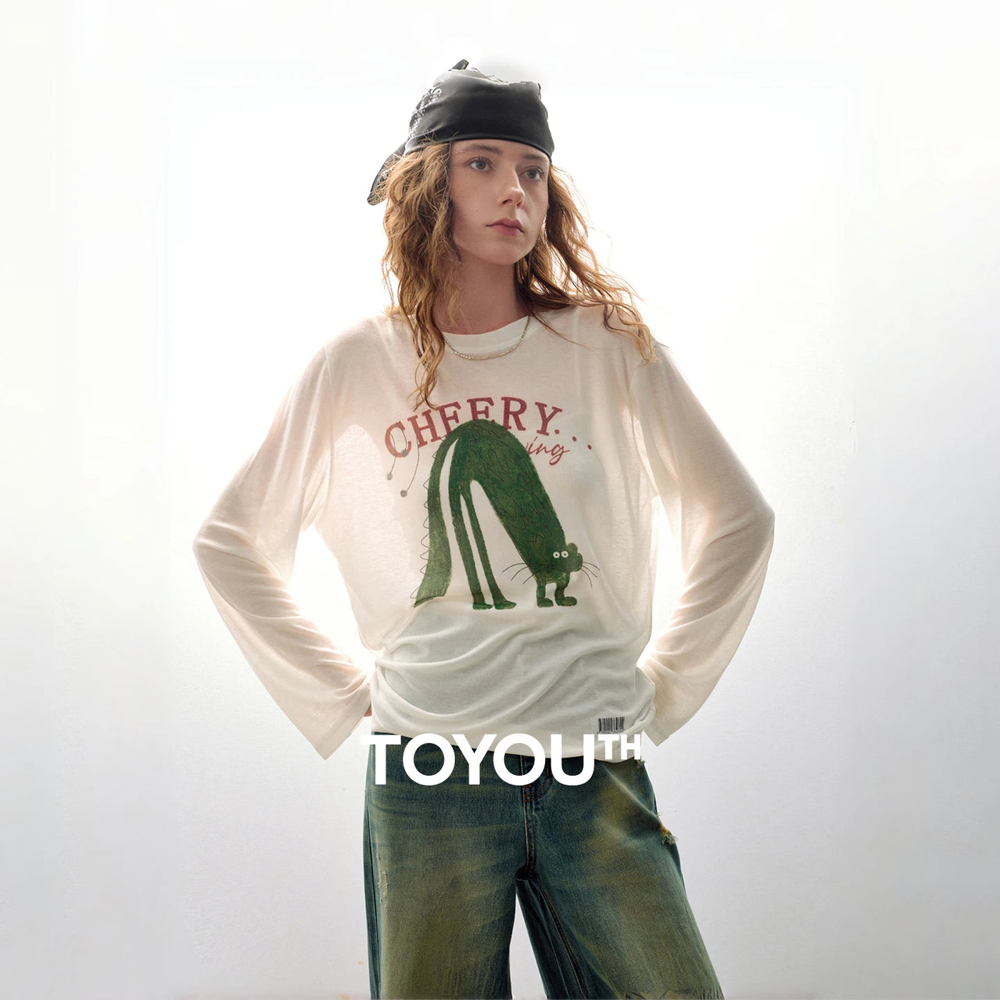 Cardigan Feminino de Liocel e Lã com Estampa Artística