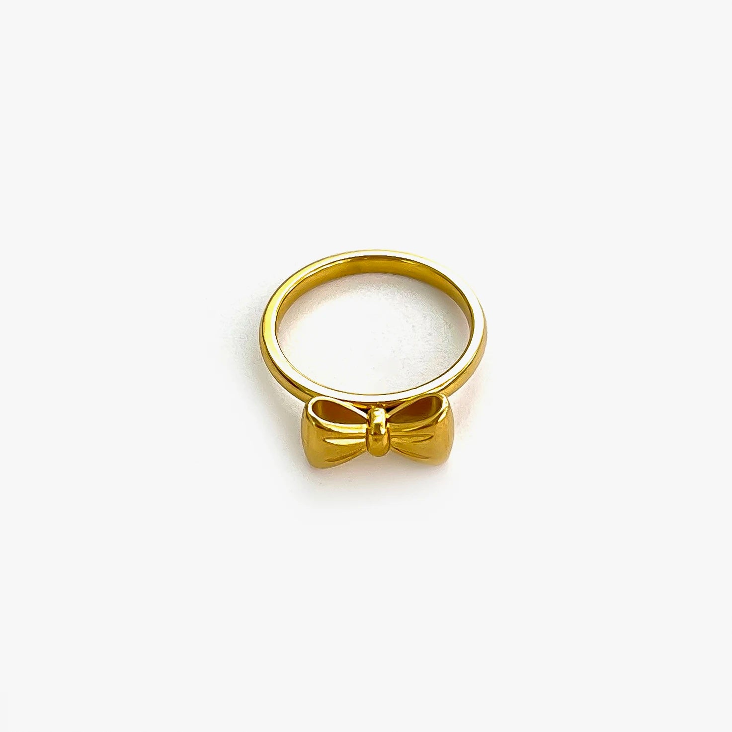 Anel Laço Delicado com Banho Ouro 18K
