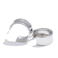 Yhpup 2025 New Smooth Metal Handmade Polish C-Shape Geometric Daily Earrings Minimalist Trendy Stainless Steel Versatile Jewelry