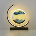 Luminária Home Art Decorativa LED Mountains Preto | Delamantina Black Base-Blue