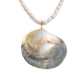 Colar Feminino Gota com Pérola em Aço Inoxidável 4 YH3117A