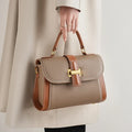 Bolsa feminina pequena de couro legítimo transversal vintage 2025