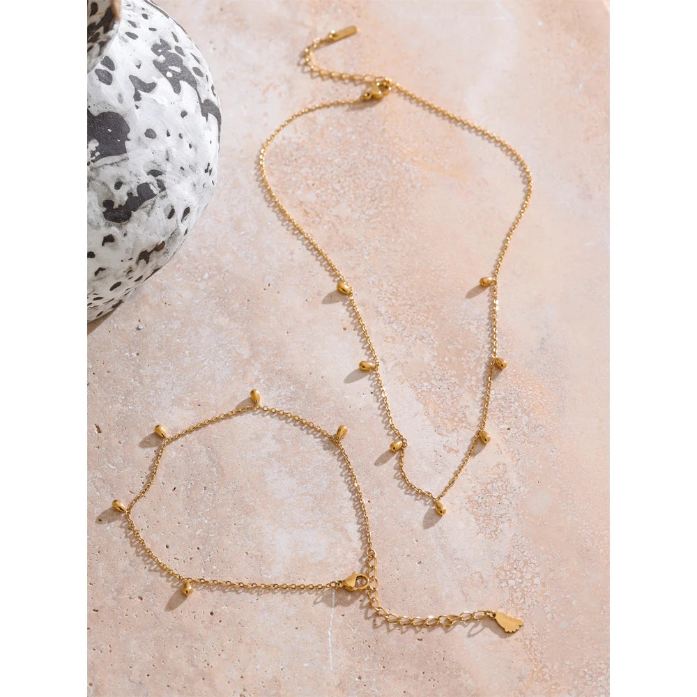 Colar Feminino Gota em Aço Inoxidável 3
